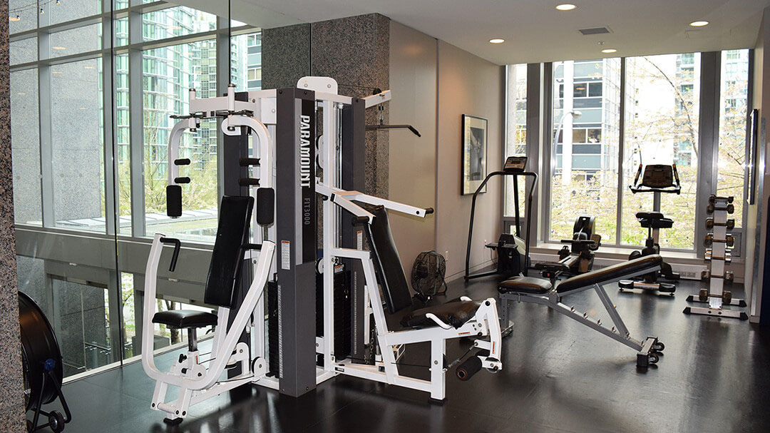 Gym located at the west tower of the Residences on Georgia