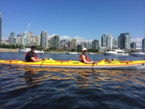 Kayaking in English Bay - Vancouver Extended Stay