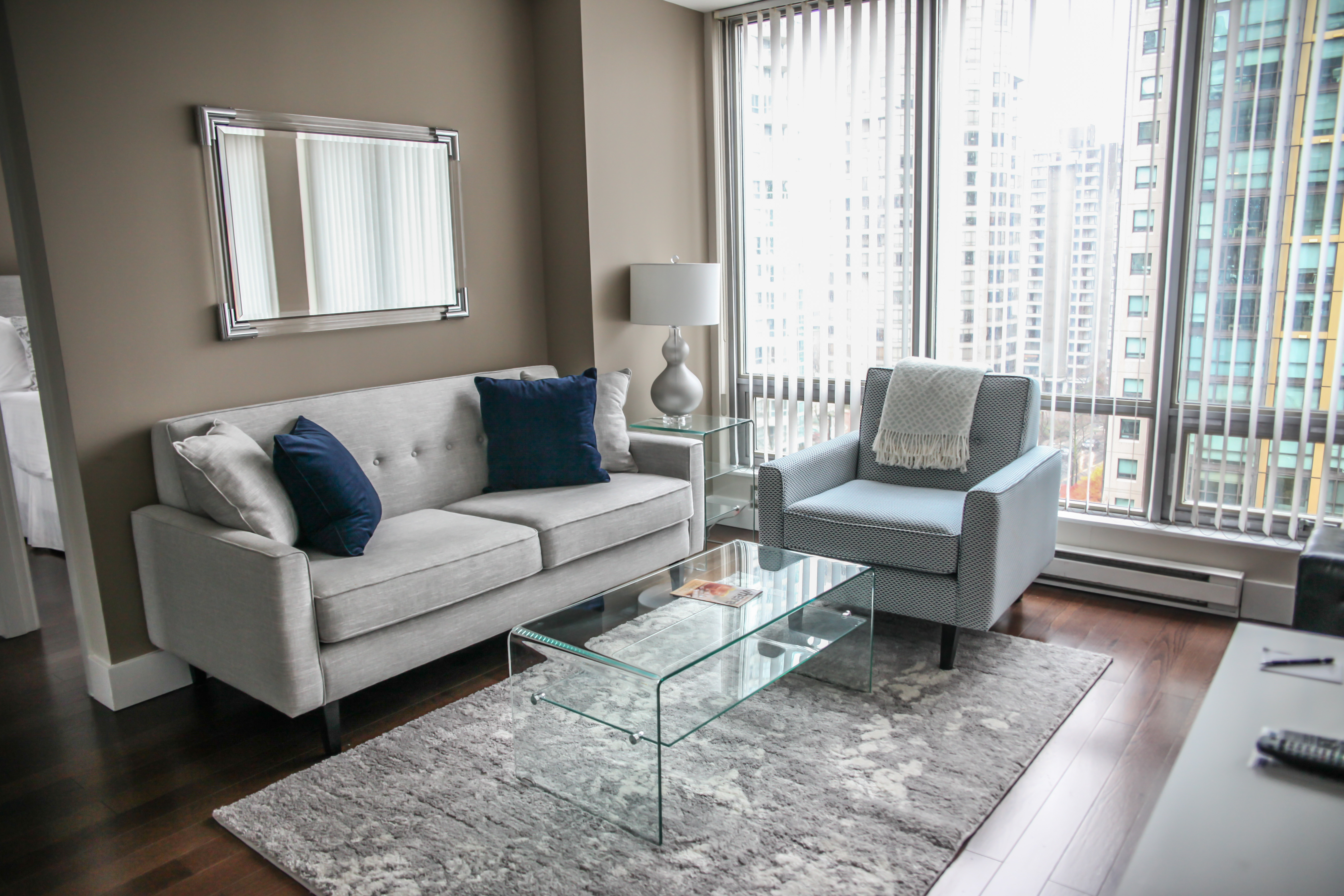 Living Room at Vancouver Extended Stay Corporate Accommodation