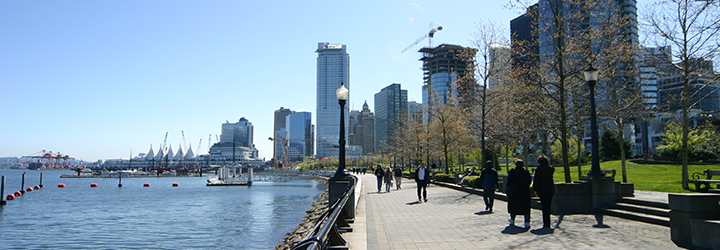 seawall at Vancouver, Cityscape